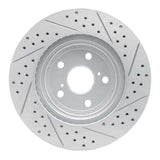 Dynamic Friction 2004-2009 Lexus Rx350 Front Left Drilled & Slotted Geoperformance Rotor by Dynamic Friction Company 830-76129L