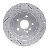 Dynamic Friction 2004-2009 Lexus Rx400H Rear Left Drilled & Slotted Geoperformance Rotor by Dynamic Friction Company 830-76130L
