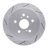 Dynamic Friction 2004-2009 Lexus Rx400H Rear Left Drilled & Slotted Geoperformance Rotor by Dynamic Friction Company 830-76130L