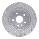Dynamic Friction 2004-2009 Lexus Rx330 Rear Right Drilled & Slotted Geoperformance Rotor by Dynamic Friction Company 830-76130R