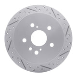 Dynamic Friction 2004-2009 Lexus Rx330 Rear Right Drilled & Slotted Geoperformance Rotor by Dynamic Friction Company 830-76130R