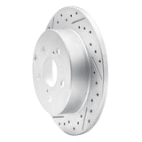 Dynamic Friction 2006-2018 Lexus Hs250H Rear Left Drilled & Slotted Geoperformance Rotor by Dynamic Friction Company 830-76134L