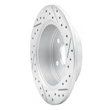 Dynamic Friction 2006-2018 Lexus Hs250H Rear Left Drilled & Slotted Geoperformance Rotor by Dynamic Friction Company 830-76134L