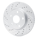 Dynamic Friction 2006-2018 Lexus Hs250H Front Left Drilled & Slotted Geoperformance Rotor by Dynamic Friction Company 830-76135L