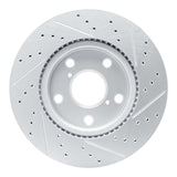Dynamic Friction 2006-2018 Lexus Hs250H Front Left Drilled & Slotted Geoperformance Rotor by Dynamic Friction Company 830-76135L