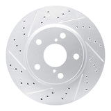 Dynamic Friction 2006-2018 Lexus Hs250H Front Left Drilled & Slotted Geoperformance Rotor by Dynamic Friction Company 830-76135L
