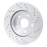 Dynamic Friction 2006-2018 Lexus Hs250H Front Left Drilled & Slotted Geoperformance Rotor by Dynamic Friction Company 830-76135L