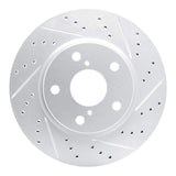 Dynamic Friction 2006-2018 Lexus Hs250H Front Right Drilled & Slotted Geoperformance Rotor by Dynamic Friction Company 830-76135R