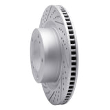 Dynamic Friction 2007-2022 Lexus LX570 Front Left Drilled & Slotted Geoperformance Rotor by Dynamic Friction Company 830-76136L
