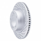 Dynamic Friction 2007-2022 Lexus LX570 Front Right Drilled & Slotted Geoperformance Rotor by Dynamic Friction Company 830-76136R