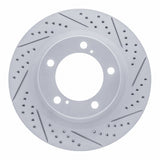 Dynamic Friction 2007-2022 Lexus LX570 Front Right Drilled & Slotted Geoperformance Rotor by Dynamic Friction Company 830-76136R