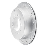 Dynamic Friction 2007-2022 Lexus Lx570 Rear Right Drilled & Slotted Geoperformance Rotor by Dynamic Friction Company 830-76137R