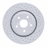 Dynamic Friction 2008-2021 Lexus Nx300 Front Right Drilled & Slotted Geoperformance Rotor by Dynamic Friction Company 830-76138R