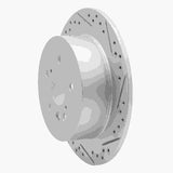Dynamic Friction 2008-2013 Toyota Highlander Rear Right Drilled & Slotted Geoperformance Rotor by Dynamic Friction Company 830-76139R