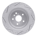 Dynamic Friction 2008-2013 Toyota Highlander Rear Right Drilled & Slotted Geoperformance Rotor by Dynamic Friction Company 830-76139R