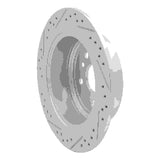Dynamic Friction 2008-2013 Toyota Highlander Rear Right Drilled & Slotted Geoperformance Rotor by Dynamic Friction Company 830-76139R