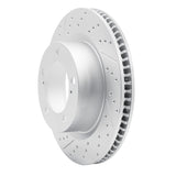 Dynamic Friction 2008-2021 Lexus Lx570 Front Left Drilled & Slotted Geoperformance Rotor by Dynamic Friction Company 830-76140L