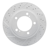 Dynamic Friction 2008-2021 Lexus Lx570 Front Left Drilled & Slotted Geoperformance Rotor by Dynamic Friction Company 830-76140L