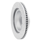 Dynamic Friction 2008-2021 Lexus Lx570 Front Left Drilled & Slotted Geoperformance Rotor by Dynamic Friction Company 830-76140L