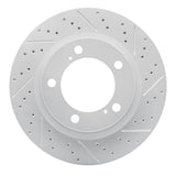 Dynamic Friction 2008-2021 Lexus Lx570 Front Right Drilled & Slotted Geoperformance Rotor by Dynamic Friction Company 830-76140R