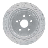 Dynamic Friction 2010-2020 Lexus Rx350 Rear Left Drilled & Slotted Geoperformance Rotor by Dynamic Friction Company 830-76141L