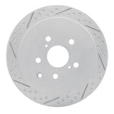 Dynamic Friction 2010-2020 Lexus Rx350 Rear Left Drilled & Slotted Geoperformance Rotor by Dynamic Friction Company 830-76141L