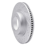 Dynamic Friction 2010-2024 Lexus Gx460 Front Left Drilled & Slotted Geoperformance Rotor by Dynamic Friction Company 830-76142L