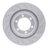 Dynamic Friction 2010-2024 Lexus Gx460 Front Left Drilled & Slotted Geoperformance Rotor by Dynamic Friction Company 830-76142L