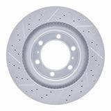 Dynamic Friction 2010-2024 Lexus Gx460 Front Right Drilled & Slotted Geoperformance Rotor by Dynamic Friction Company 830-76142R
