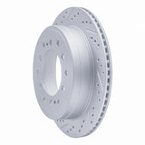 Dynamic Friction 2010-2024 Lexus GX460 Rear Left Drilled & Slotted Geoperformance Rotor by Dynamic Friction Company 830-76143L