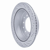 Dynamic Friction 2010-2024 Lexus GX460 Rear Left Drilled & Slotted Geoperformance Rotor by Dynamic Friction Company 830-76143L