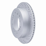 Dynamic Friction 2010-2024 Lexus GX460 Rear Right Drilled & Slotted Geoperformance Rotor by Dynamic Friction Company 830-76143R