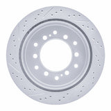 Dynamic Friction 2010-2024 Lexus GX460 Rear Right Drilled & Slotted Geoperformance Rotor by Dynamic Friction Company 830-76143R