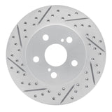 Dynamic Friction 2016-2022 Toyota Prius Prime Front Left Drilled & Slotted Geoperformance Rotor by Dynamic Friction Company 830-76151L