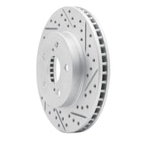 Dynamic Friction 2016-2022 Toyota Prius Prime Front Right Drilled & Slotted Geoperformance Rotor by Dynamic Friction Company 830-76151R