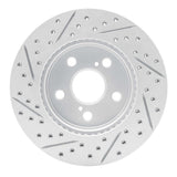Dynamic Friction 2016-2022 Toyota Prius Prime Front Right Drilled & Slotted Geoperformance Rotor by Dynamic Friction Company 830-76151R