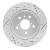 Dynamic Friction 2018-2024 Toyota Camry Rear Left Drilled & Slotted Geoperformance Rotor by Dynamic Friction Company 830-76152L