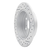 Dynamic Friction 2018-2024 Toyota Camry Rear Left Drilled & Slotted Geoperformance Rotor by Dynamic Friction Company 830-76152L