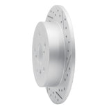 Dynamic Friction 2018-2024 Toyota Camry Rear Right Drilled & Slotted Geoperformance Rotor by Dynamic Friction Company 830-76152R