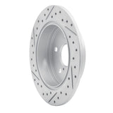 Dynamic Friction 2018-2024 Toyota Camry Rear Right Drilled & Slotted Geoperformance Rotor by Dynamic Friction Company 830-76152R