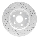 Dynamic Friction 2018-2022 Toyota C-Hr Front Left Drilled & Slotted Geoperformance Rotor by Dynamic Friction Company 830-76153L