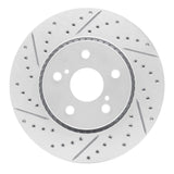 Dynamic Friction 2018-2022 Toyota C-Hr Front Left Drilled & Slotted Geoperformance Rotor by Dynamic Friction Company 830-76153L