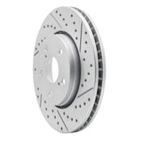 Dynamic Friction 2018-2022 Toyota C-Hr Front Right Drilled & Slotted Geoperformance Rotor by Dynamic Friction Company 830-76153R