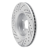 Dynamic Friction 2018-2022 Toyota C-Hr Front Right Drilled & Slotted Geoperformance Rotor by Dynamic Friction Company 830-76153R