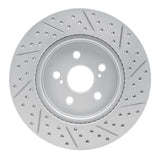 Dynamic Friction 2019-2026 Toyota Prius Prime Front Left Drilled & Slotted Geoperformance Rotor by Dynamic Friction Company 830-76155L