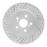 Dynamic Friction 2019-2026 Toyota Prius Prime Front Left Drilled & Slotted Geoperformance Rotor by Dynamic Friction Company 830-76155L