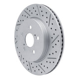 Dynamic Friction 2019-2026 Toyota Corolla (Mexico) Front Right Drilled & Slotted Geoperformance Rotor by Dynamic Friction Company 830-76155R