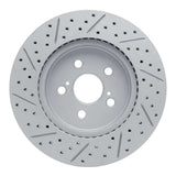Dynamic Friction 2019-2026 Toyota Corolla (Mexico) Front Right Drilled & Slotted Geoperformance Rotor by Dynamic Friction Company 830-76155R