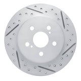 Dynamic Friction 2019-2026 Toyota Corolla (Us/Canada) Rear Right Drilled & Slotted Geoperformance Rotor by Dynamic Friction Company 830-76156R