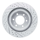Dynamic Friction 2022-2025 Lexus Gx550 Front Left Drilled & Slotted Geoperformance Rotor by Dynamic Friction Company 830-76162L